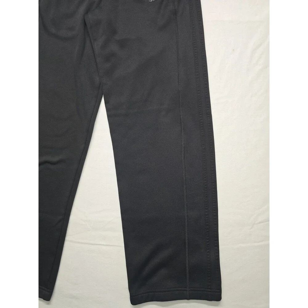Adidas Track Pants Men’s Sz M Black Athletic Lined Workout Gym Climawarm